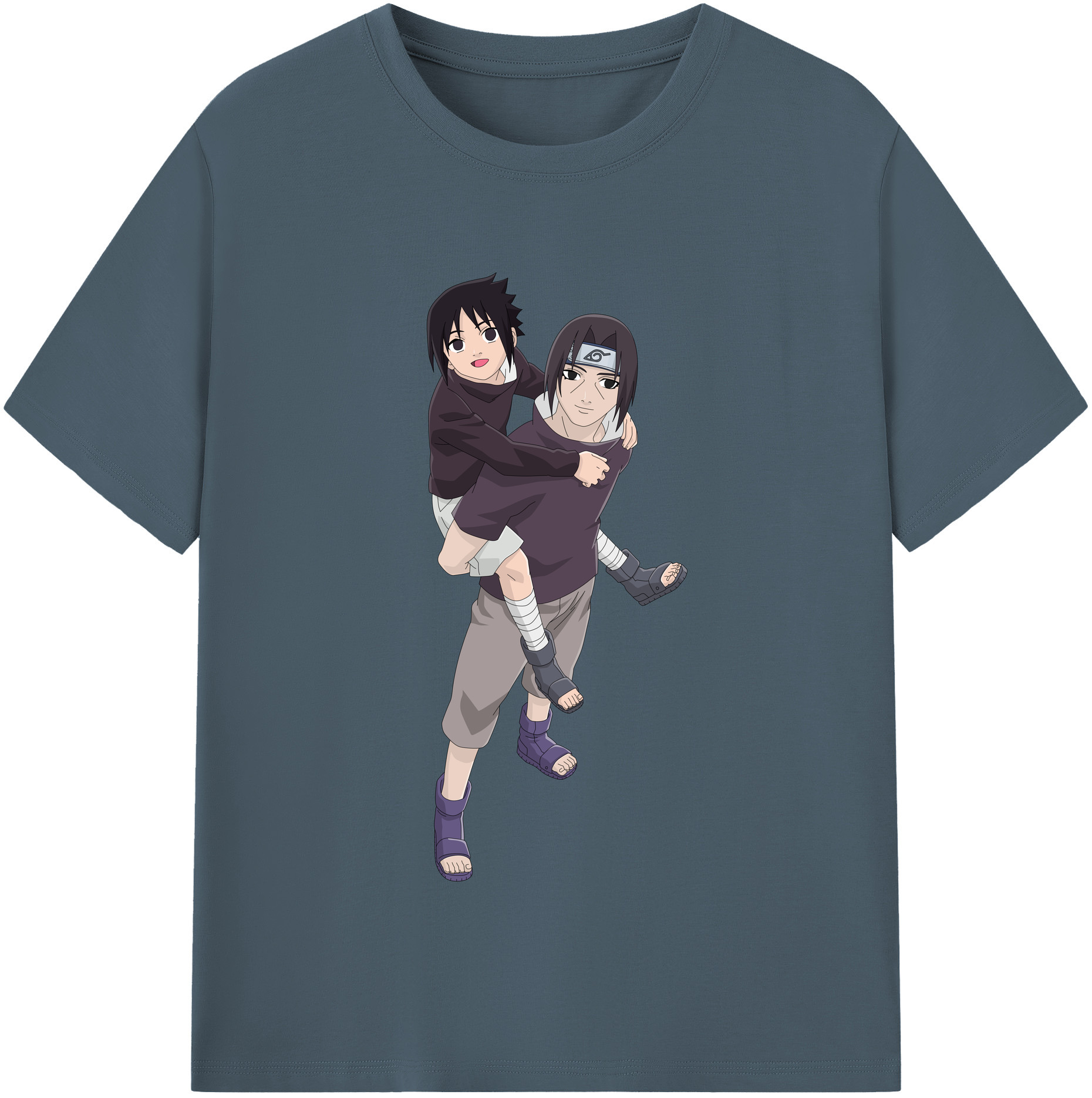 （画像用） NARUTO -ナルト- うちは イタチ Uchiha Itachi 綿100％半袖Tシャツ（フロントプリント）
